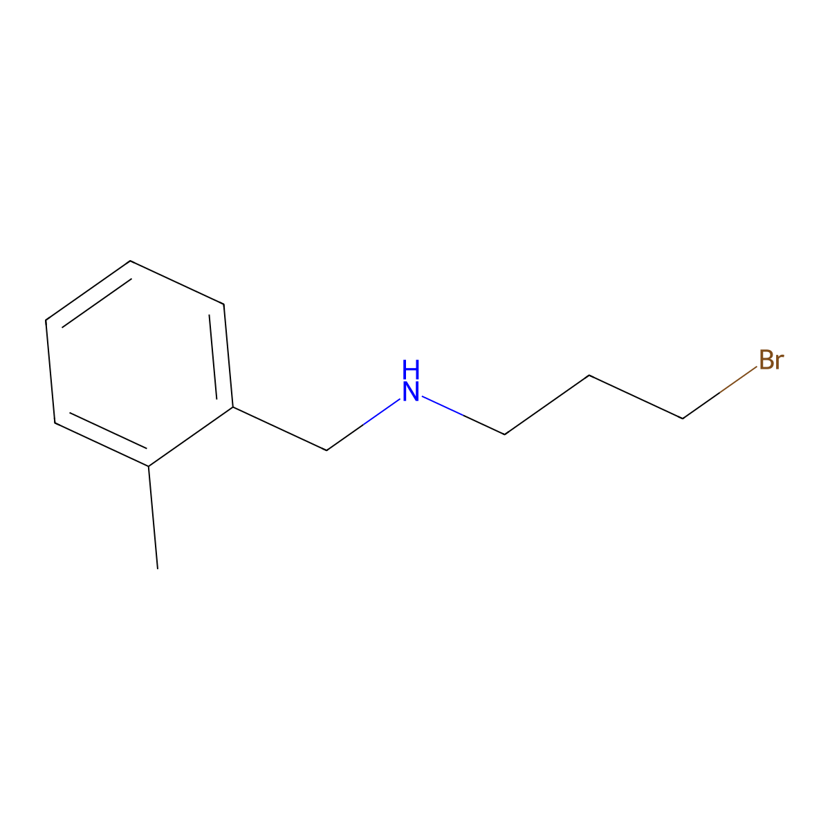 (3-Bromopropyl)[(2-methylphenyl)methyl]amine molecular structure, CAS 823188-67-6