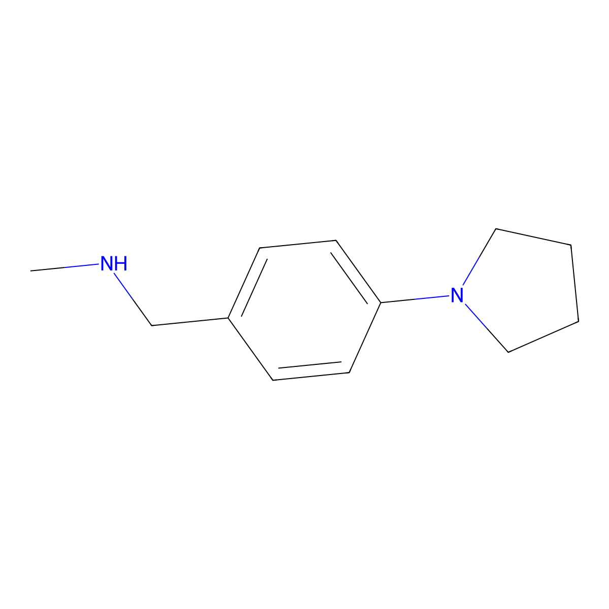 N-methyl-N-(4-pyrrolidin-1-ylbenzyl)amine molecular structure, CAS 823188-79-0