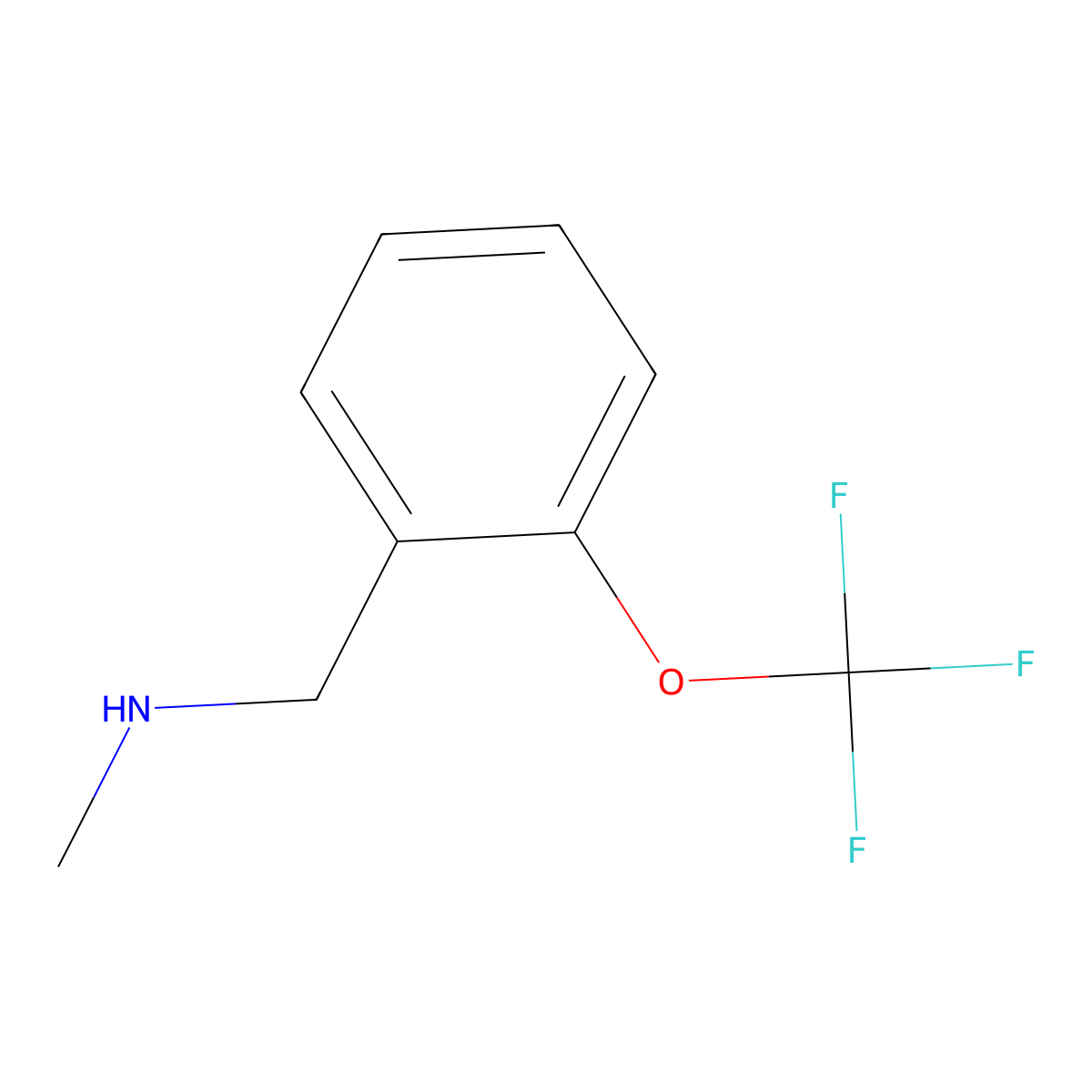 N-Methyl-1-(2-(trifluoromethoxy)phenyl)methanamine molecular structure, CAS 823188-82-5