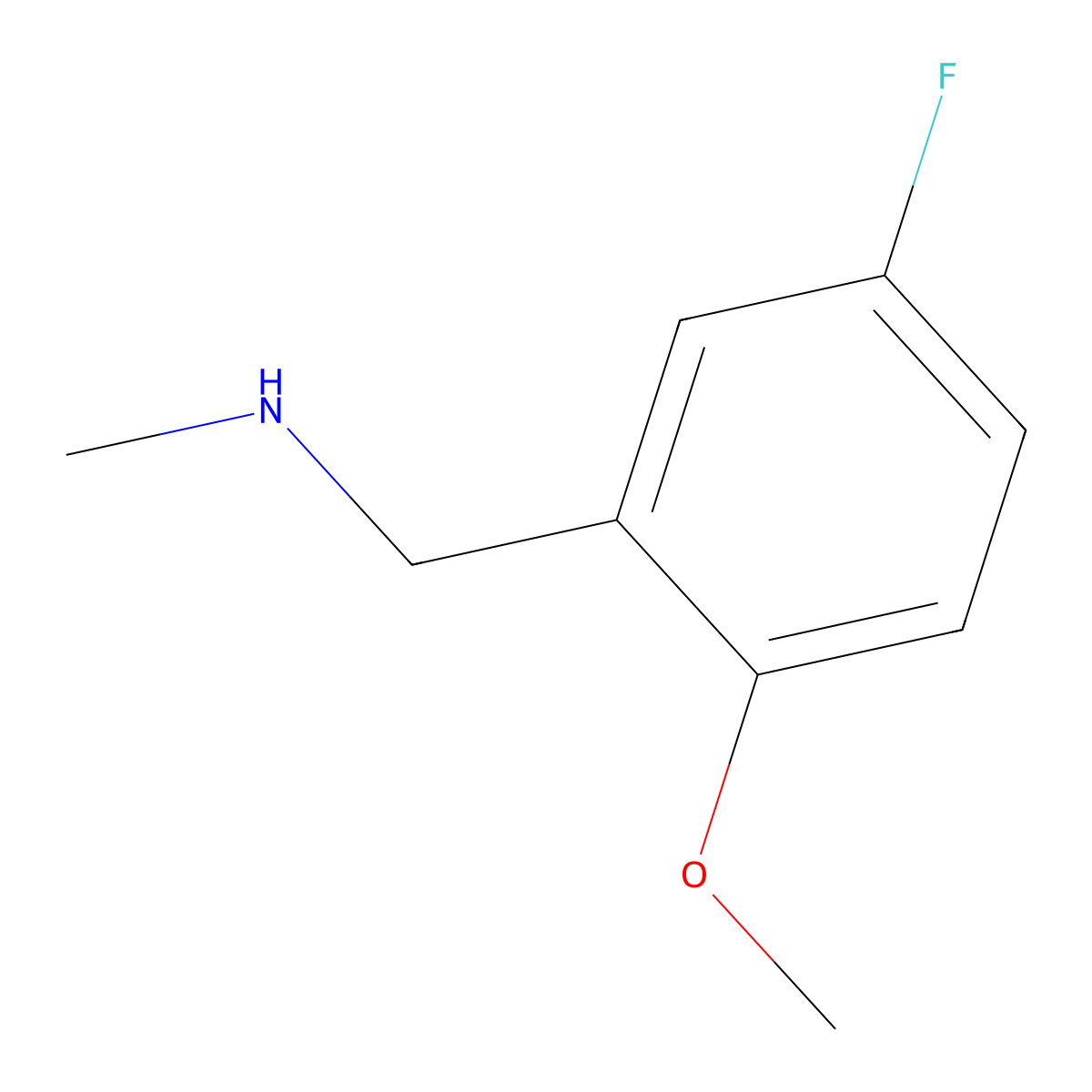 N-(5-Fluoro-2-methoxybenzyl)-N-methylamine molecular structure, CAS 823188-87-0