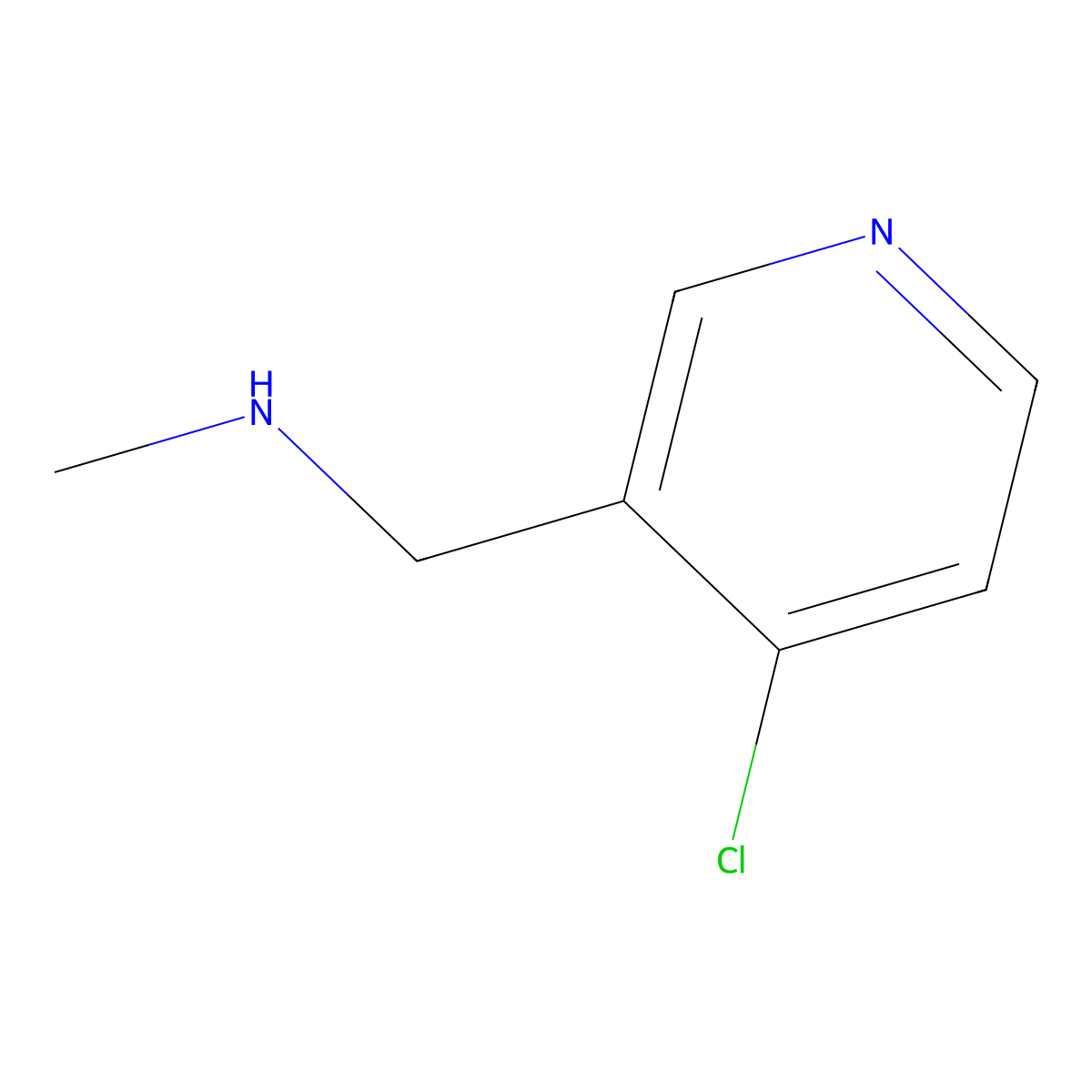 1-(4-Chloropyridin-3-YL)-N-methylmethanamine molecular structure, CAS 823189-18-0
