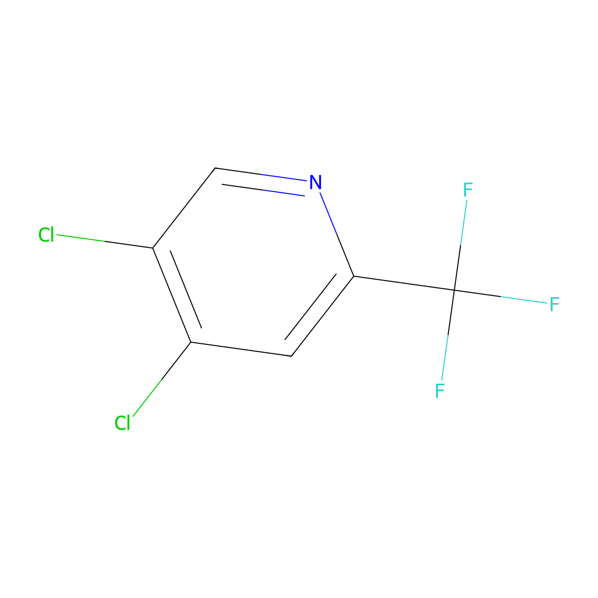 4,5-Dichloro-2-(trifluoromethyl)pyridine molecular structure, CAS 823221-98-3