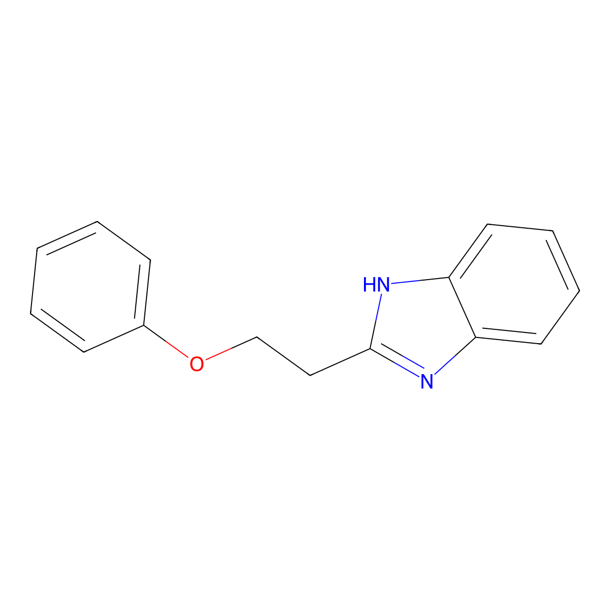 2-(2-phenoxyethyl)-1H-1,3-benzodiazole molecular structure, CAS 82326-45-2