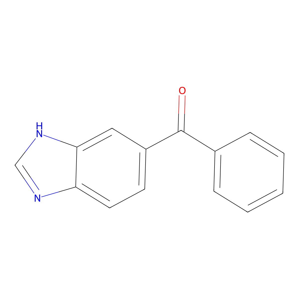 (1H-Benzimidazol-6-yl)(phenyl)methanone molecular structure, CAS 82326-53-2
