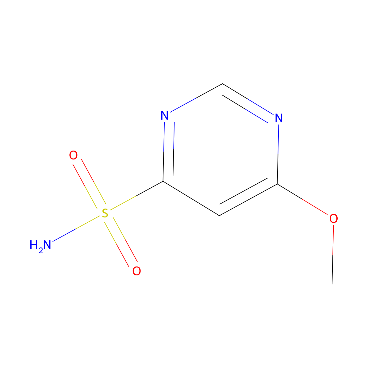 6-Methoxypyrimidine-4-sulfonamide molecular structure, CAS 82341-71-7
