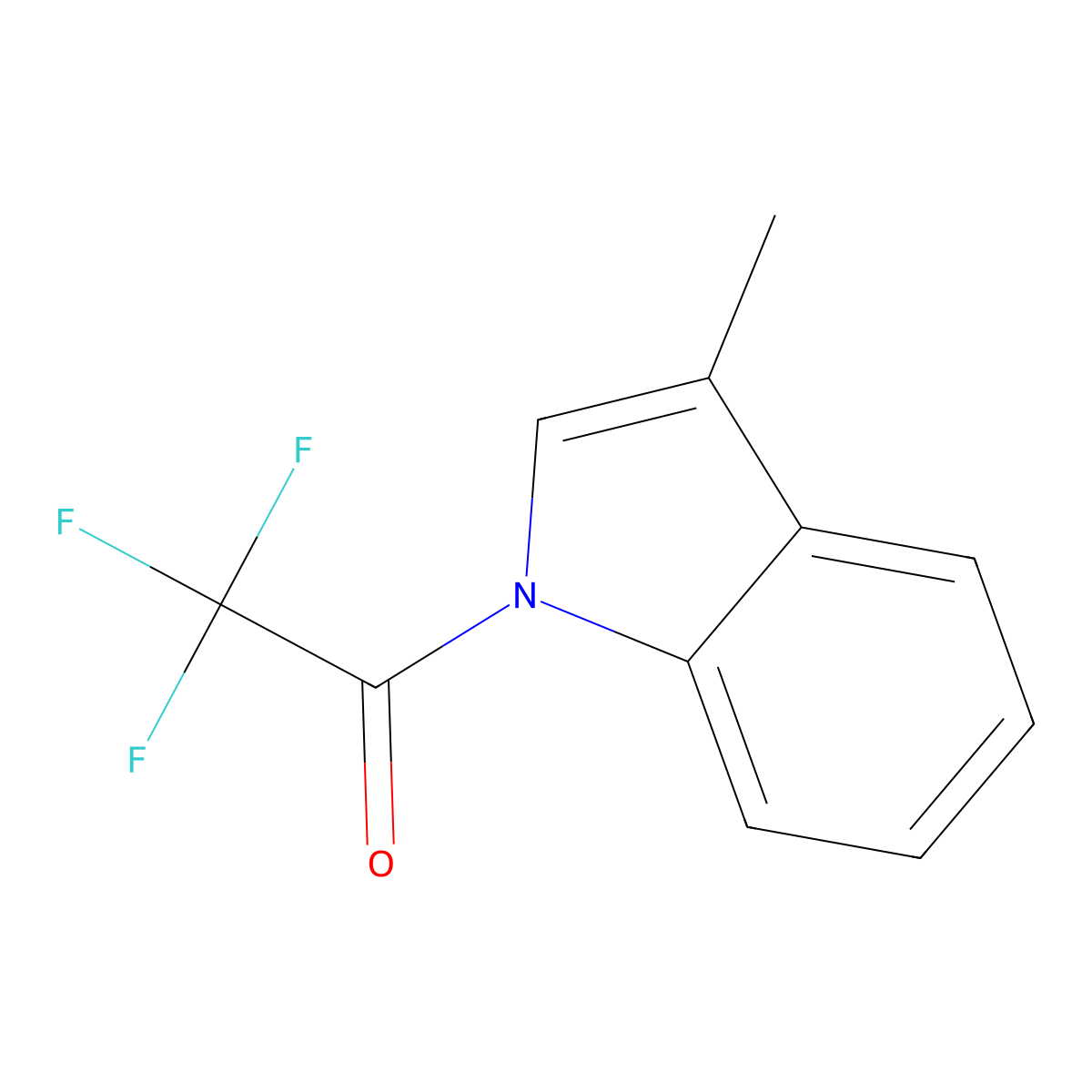 N-trifluoroacetyl-3-methylindole molecular structure, CAS 82342-81-2
