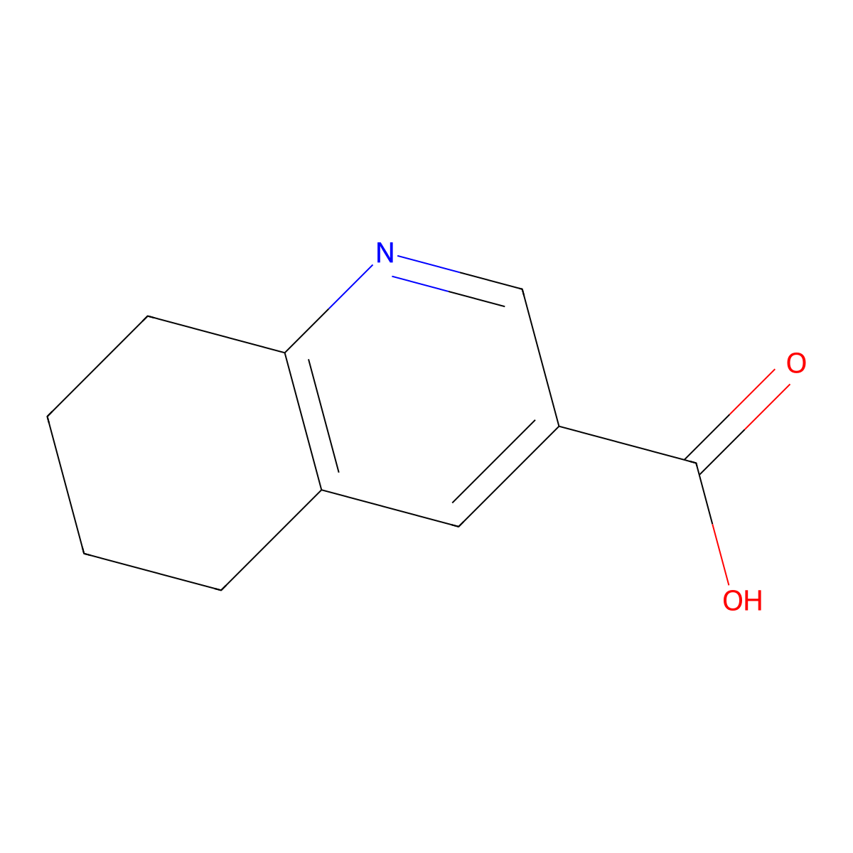 5,6,7,8-Tetrahydroquinoline-3-carboxylic acid molecular structure, CAS 82345-76-4