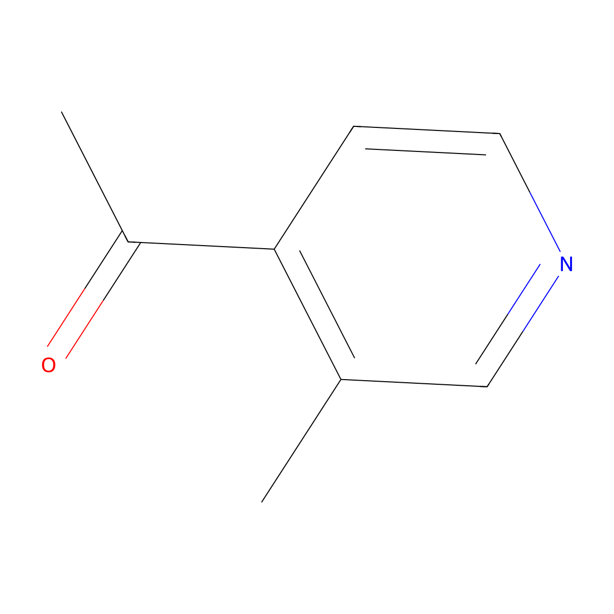 1-(3-Methylpyridin-4-yl)ethan-1-one molecular structure, CAS 82352-00-9