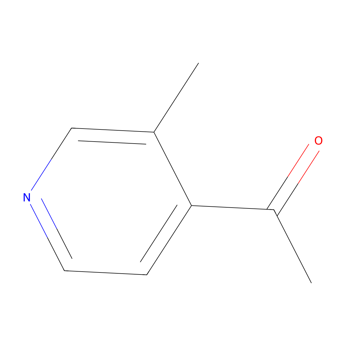 1-(3-Methylpyridin-4-yl)ethan-1-one molecular structure, CAS 82352-00-9