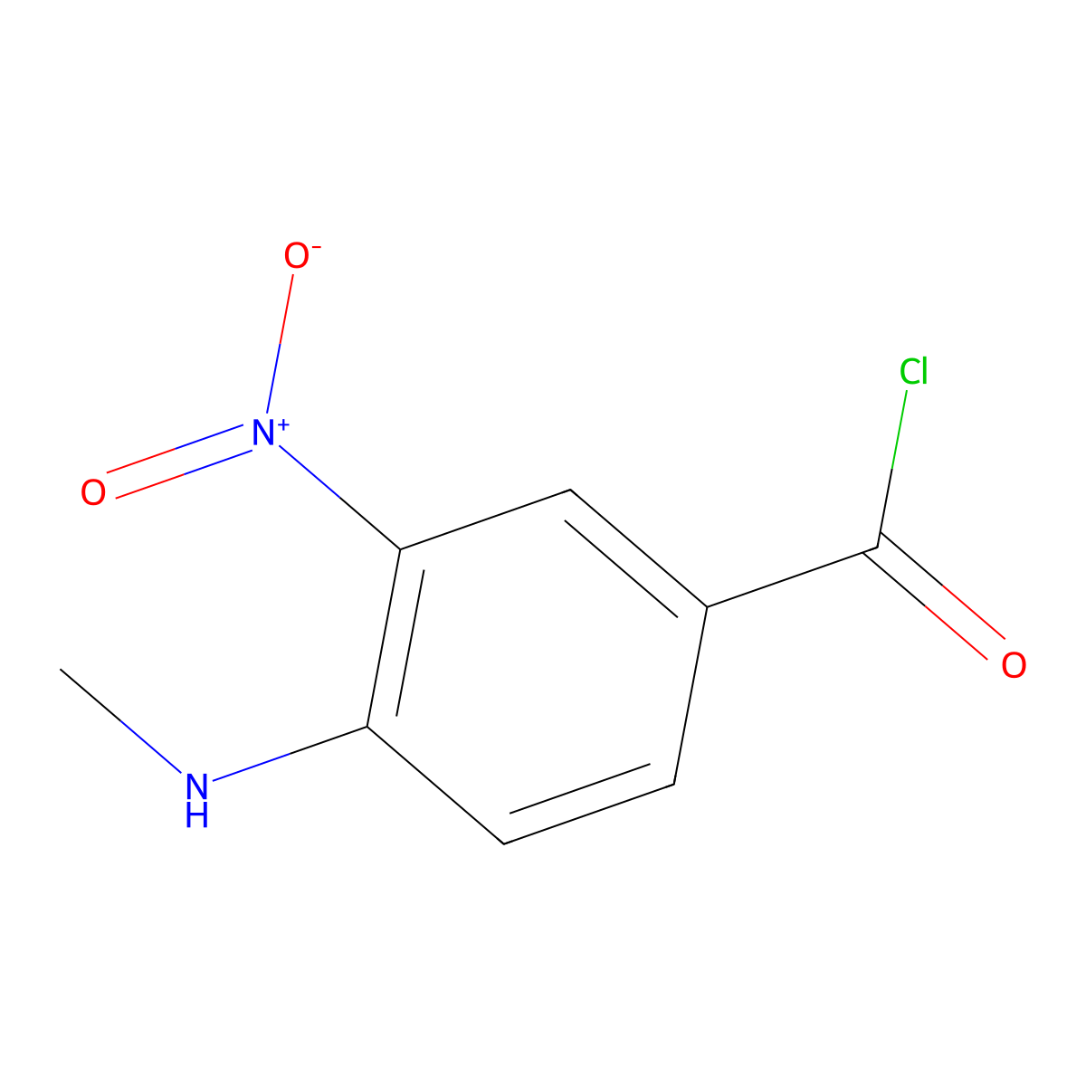 4-(Methylamino)-3-nitrobenzoyl chloride molecular structure, CAS 82357-48-0