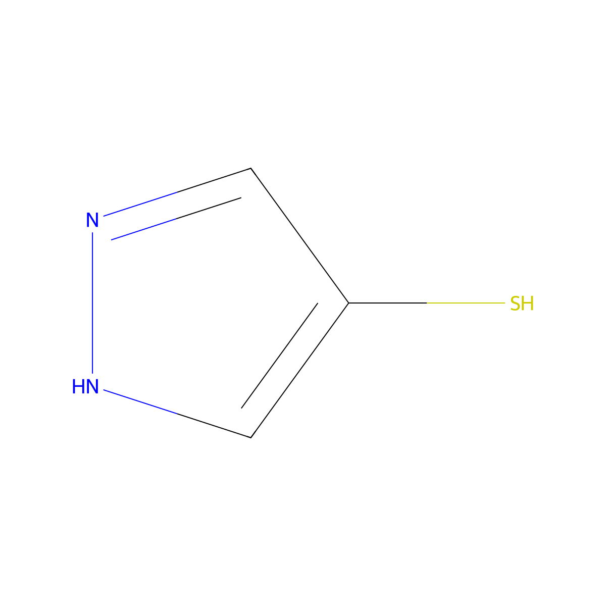1H-Pyrazole-4-thiol molecular structure, CAS 82358-20-1