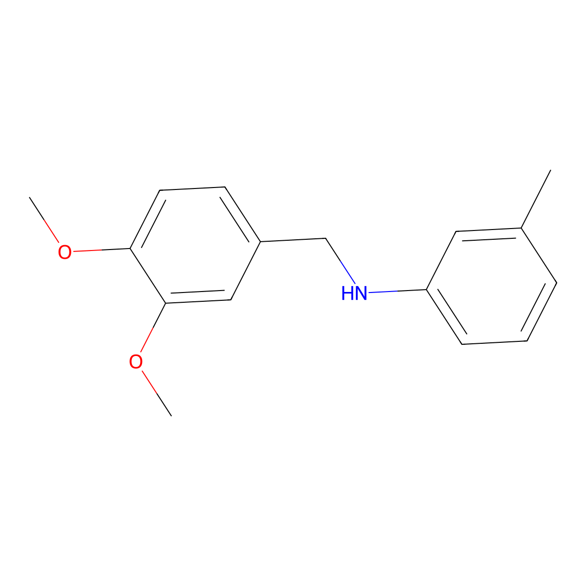 N-(3,4-dimethoxybenzyl)-3-methylaniline molecular structure, CAS 82363-31-3