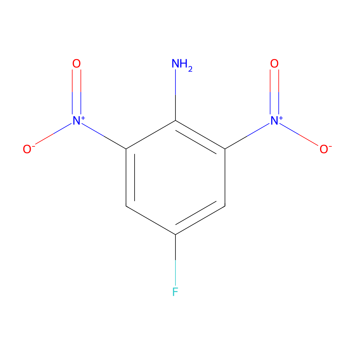 4-Fluoro-2,6-dinitroaniline molecular structure, CAS 82366-44-7