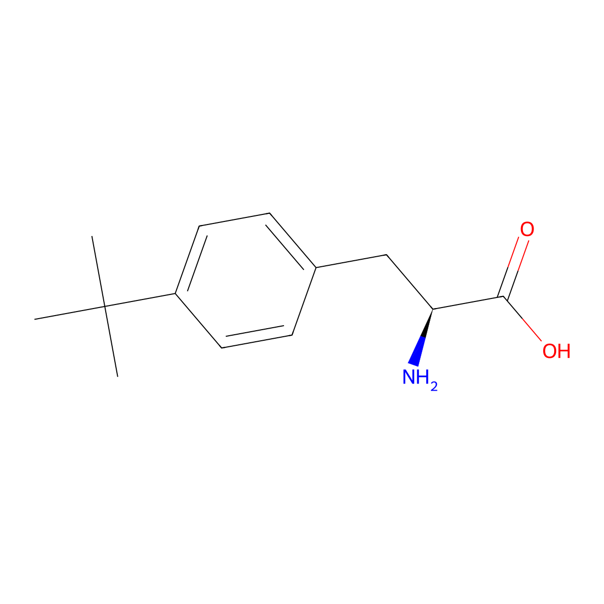 p-tert-Butylphenylalanine molecular structure, CAS 82372-74-5