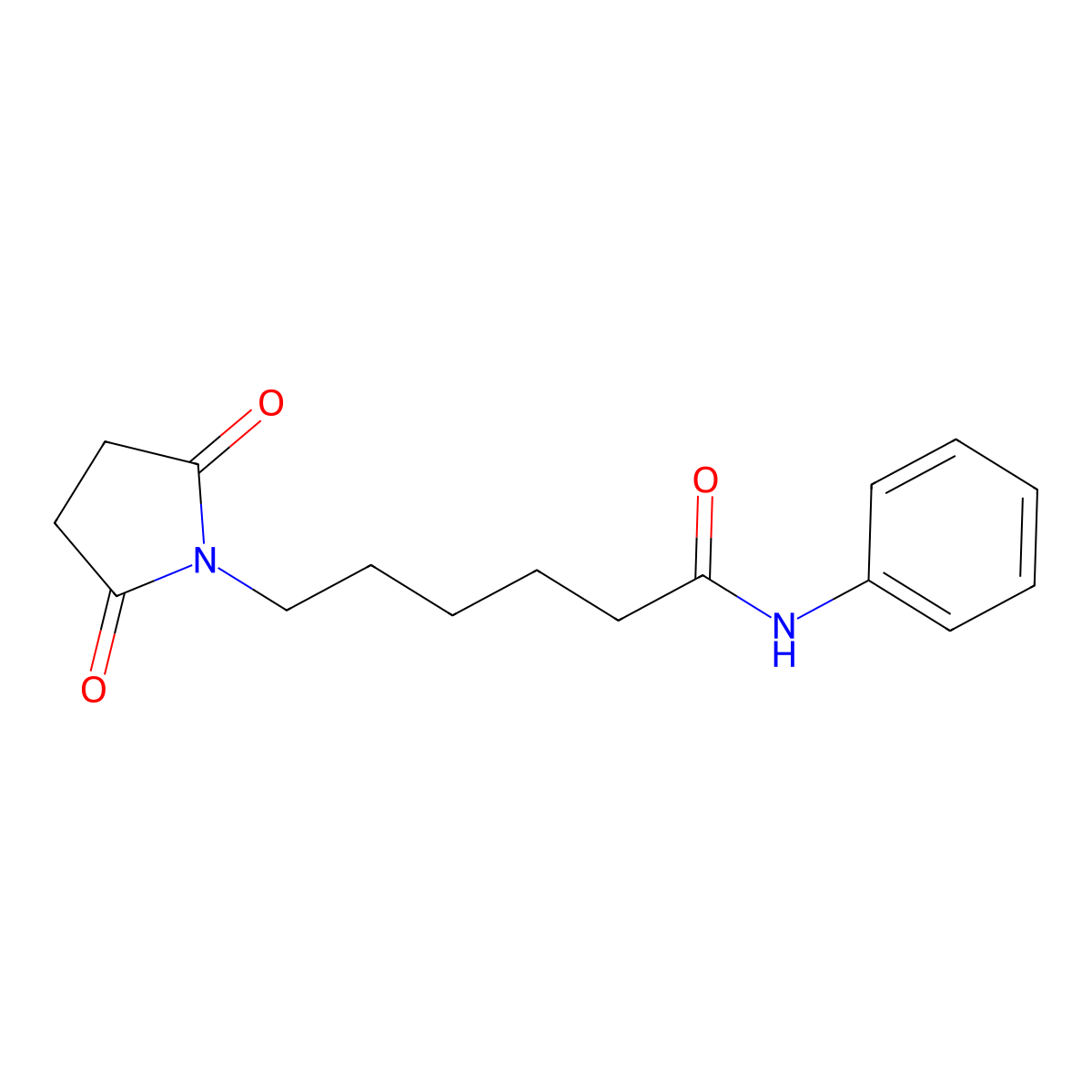 6-(2,5-dioxopyrrolidin-1-yl)-N-phenylhexanamide molecular structure, CAS 823830-38-2