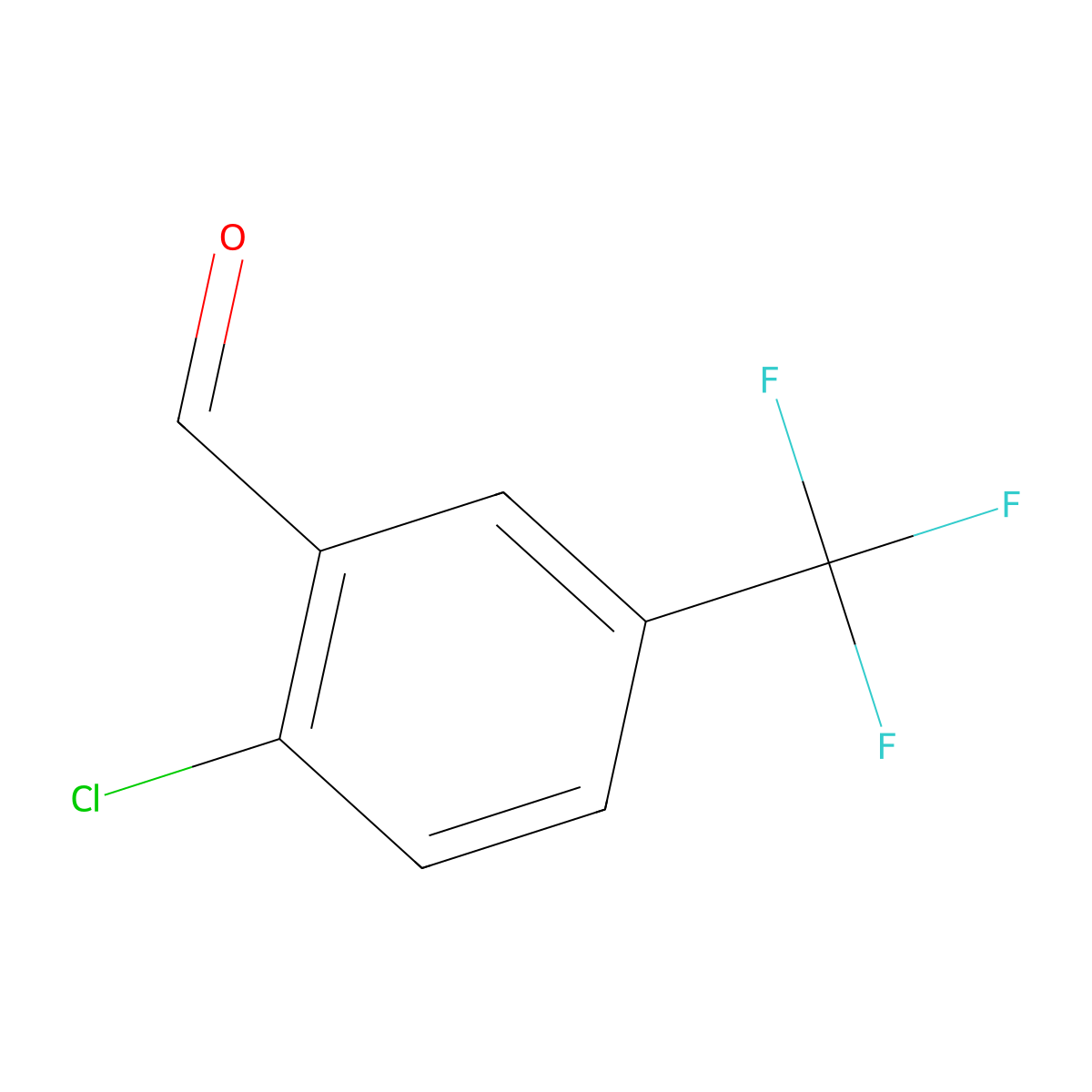2-Chloro-5-(trifluoromethyl)benzaldehyde molecular structure, CAS 82386-89-8