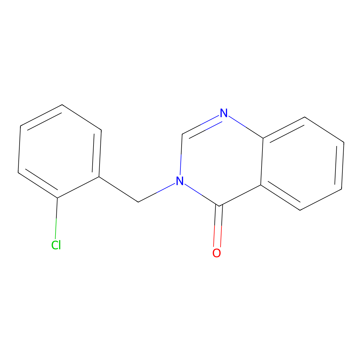 3-(2-chlorobenzyl)quinazolin-4(3H)-one molecular structure, CAS 82387-82-4
