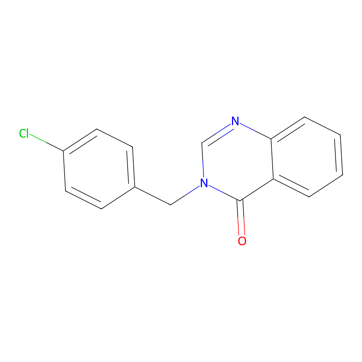 3-(4-chlorobenzyl)quinazolin-4(3H)-one molecular structure, CAS 82387-83-5