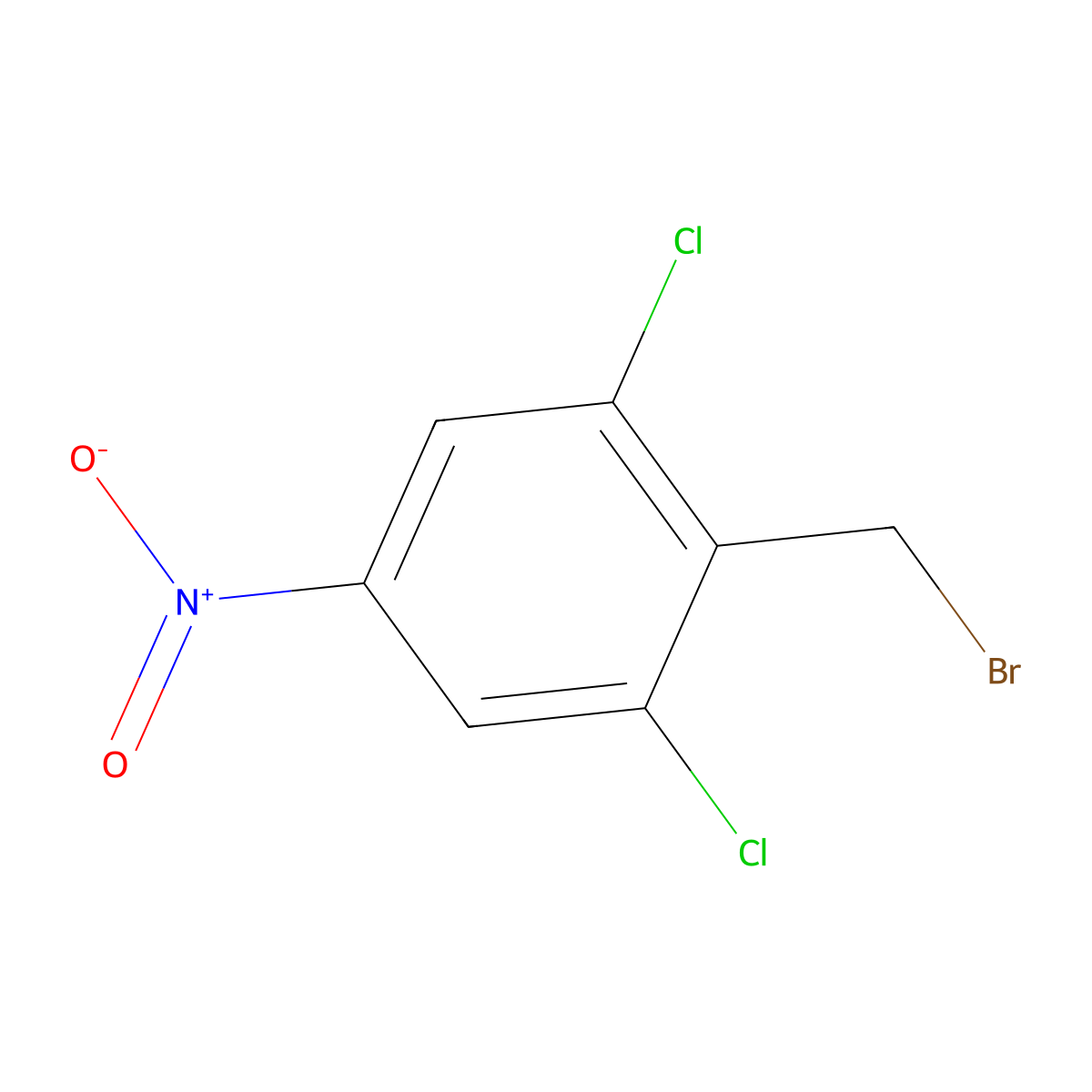 2-(Bromomethyl)-1,3-dichloro-5-nitrobenzene molecular structure, CAS 82389-17-1