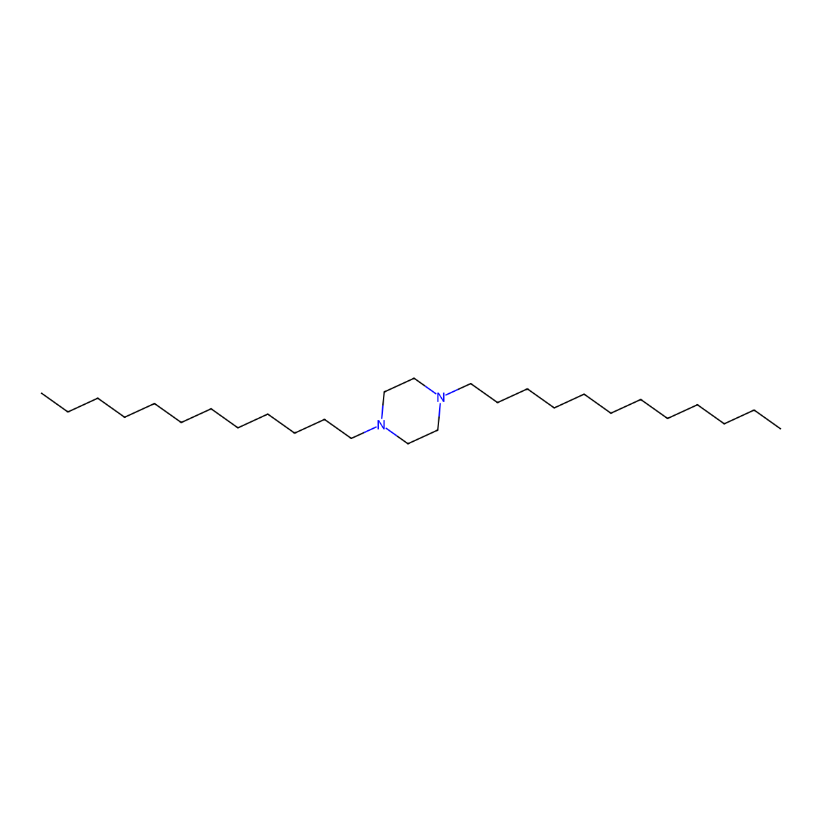 1,4-Didodecylpiperazine molecular structure, CAS 82394-21-6