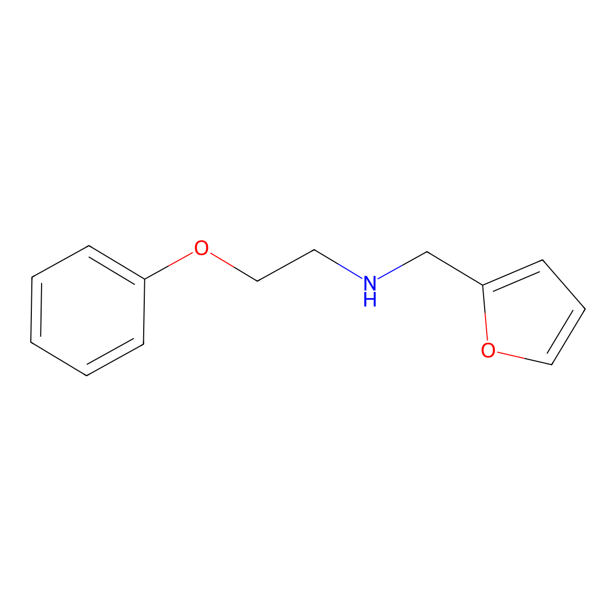 N-(2-Furylmethyl)-2-phenoxy-1-ethanamine molecular structure, CAS 82395-70-8