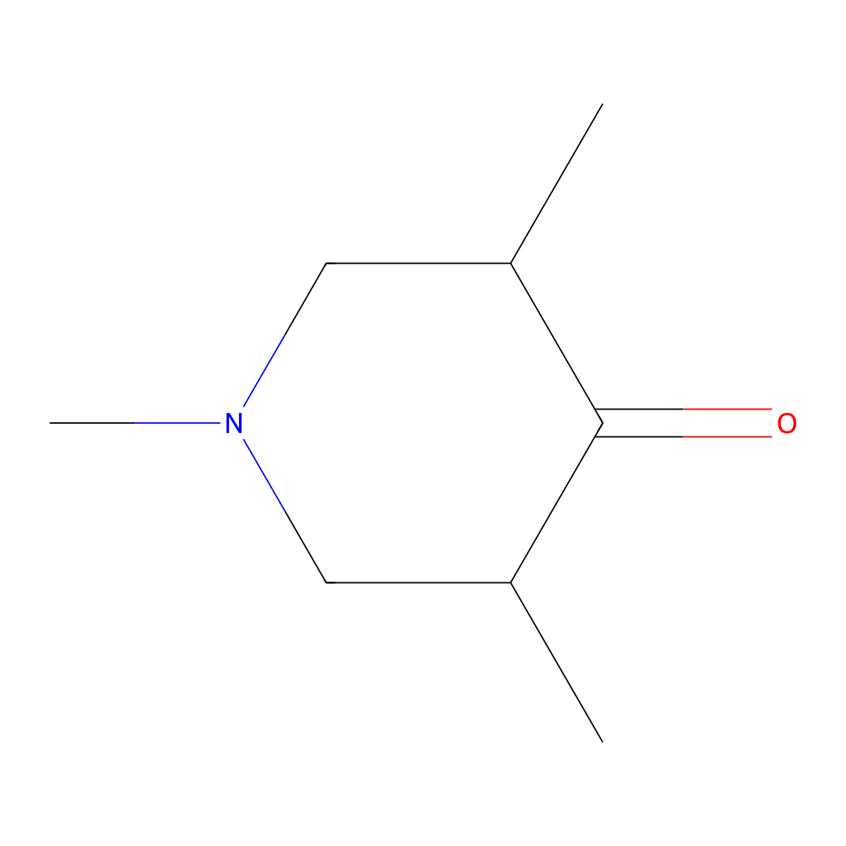 1,3,5-Trimethylpiperidin-4-one molecular structure, CAS 824-31-7