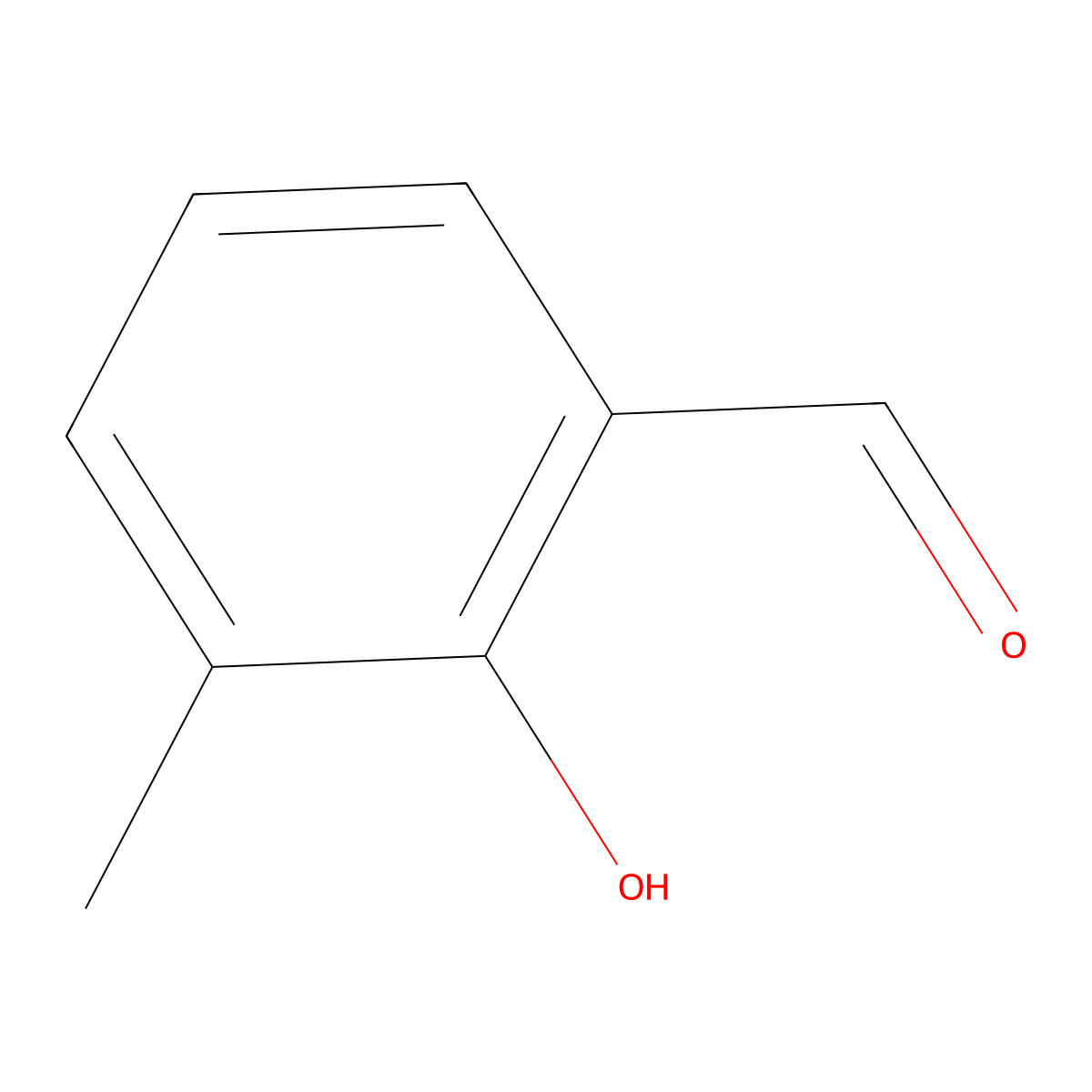 3-Methylsalicylaldehyde molecular structure, CAS 824-42-0