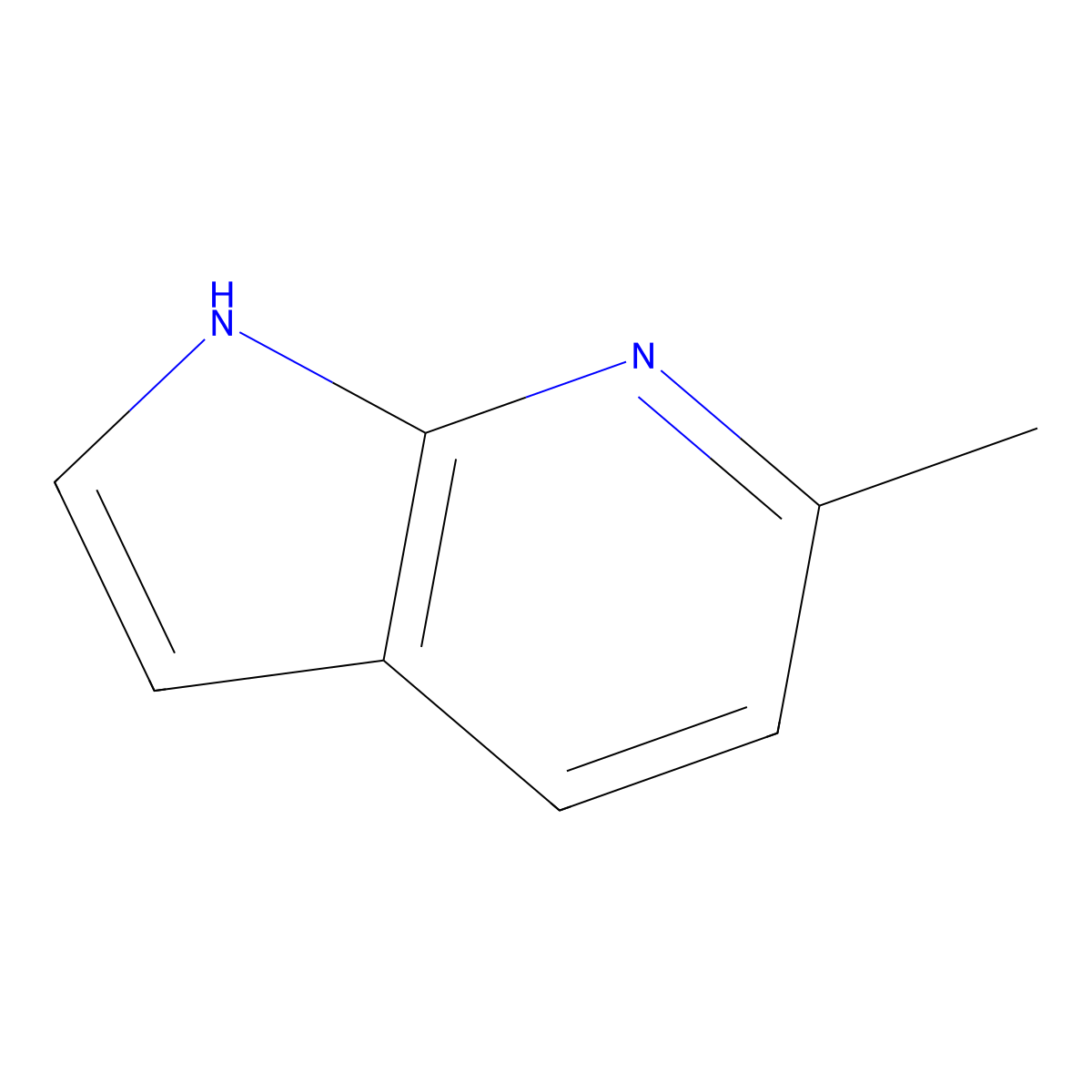 6-Methyl-1H-pyrrolo[2,3-b]pyridine molecular structure, CAS 824-51-1