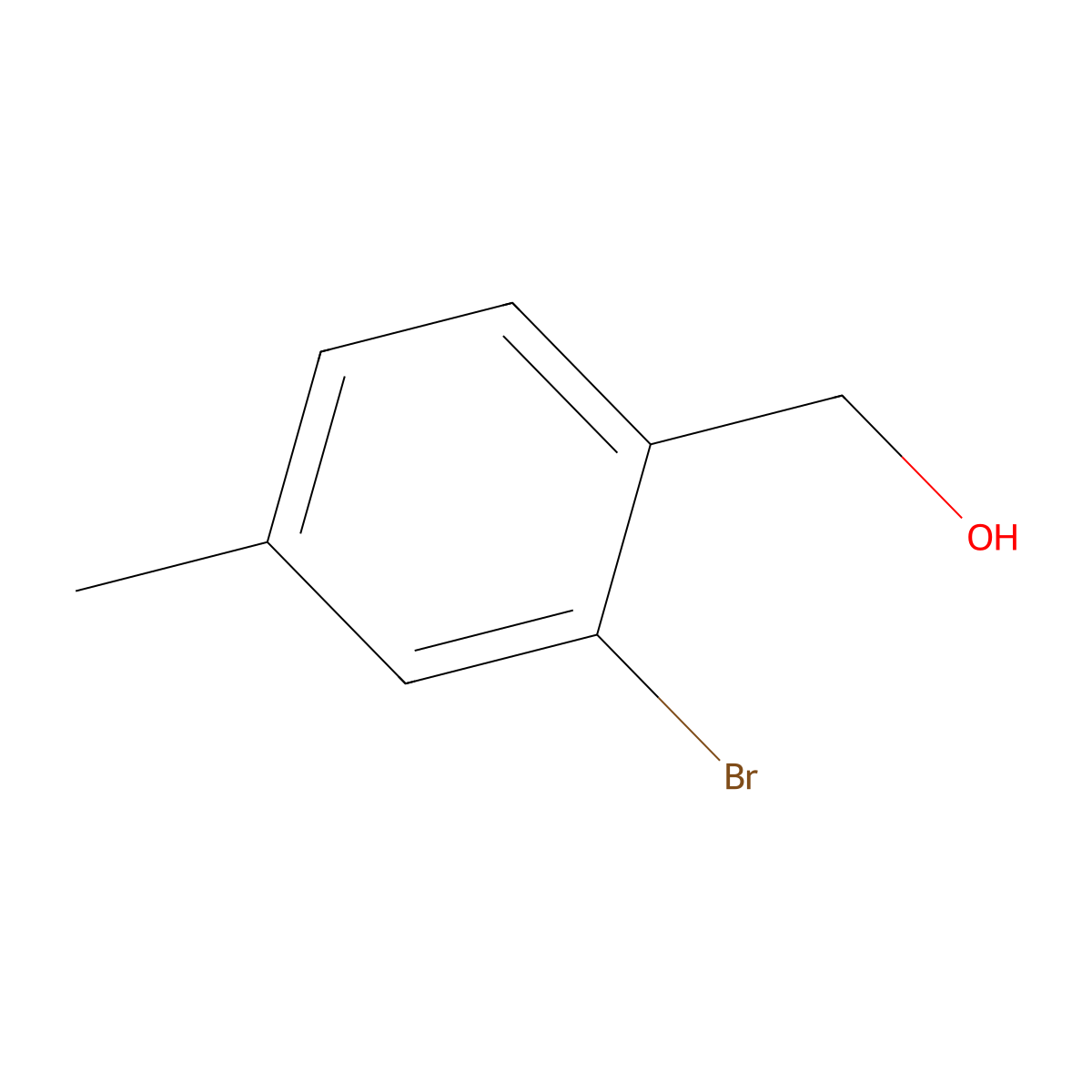 (2-Bromo-4-methylphenyl)methanol molecular structure, CAS 824-53-3