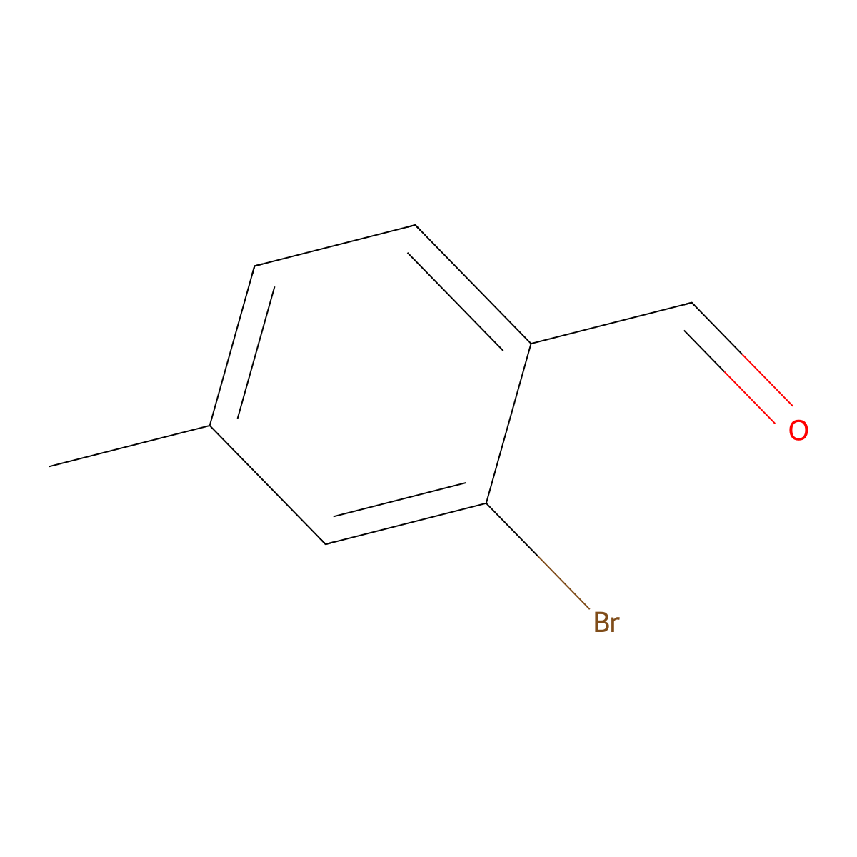 2-Bromo-4-methylbenzaldehyde molecular structure, CAS 824-54-4