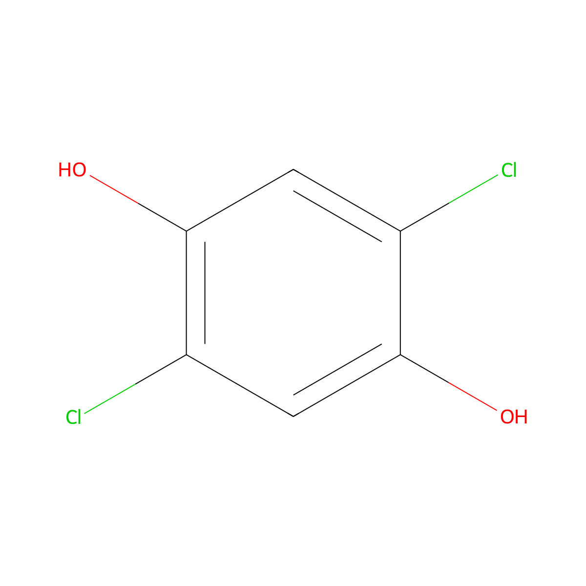 2,5-Dichlorohydroquinone molecular structure, CAS 824-69-1