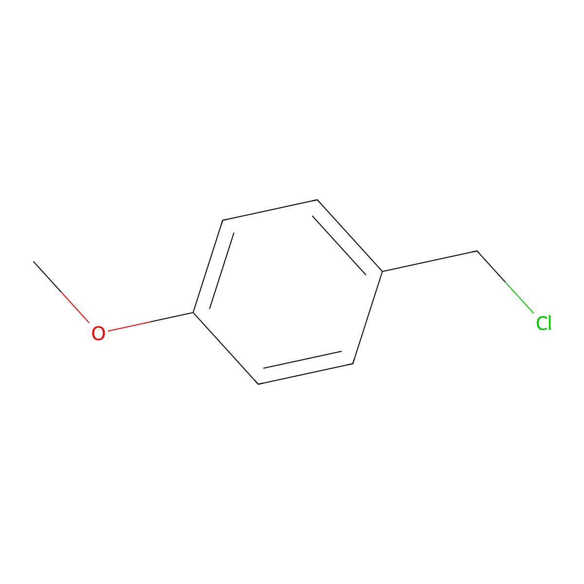 4-Methyloxybenzyl chloride molecular structure, CAS 824-94-2