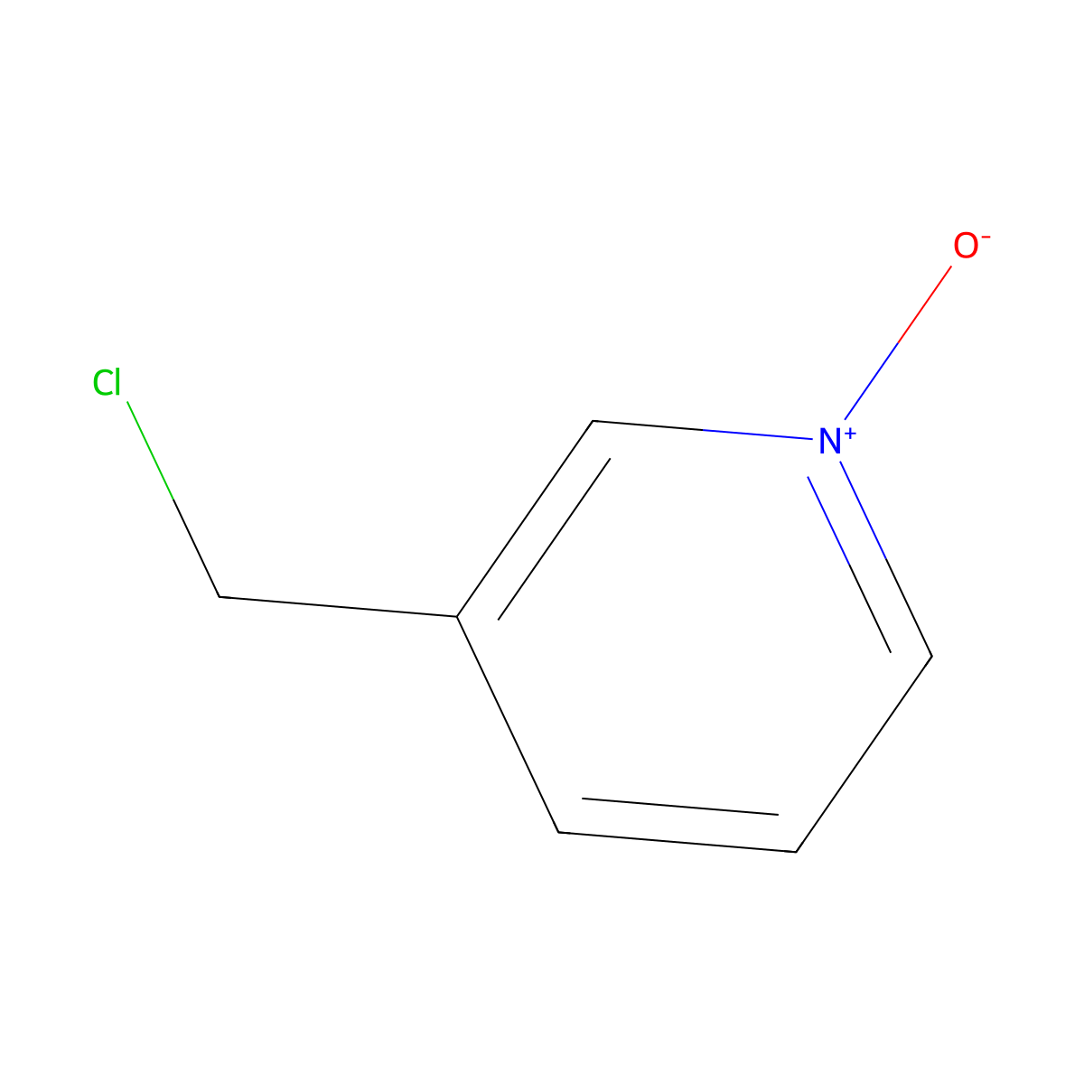 3-ChloroMethyl-pyridine 1-oxide molecular structure, CAS 82401-08-9