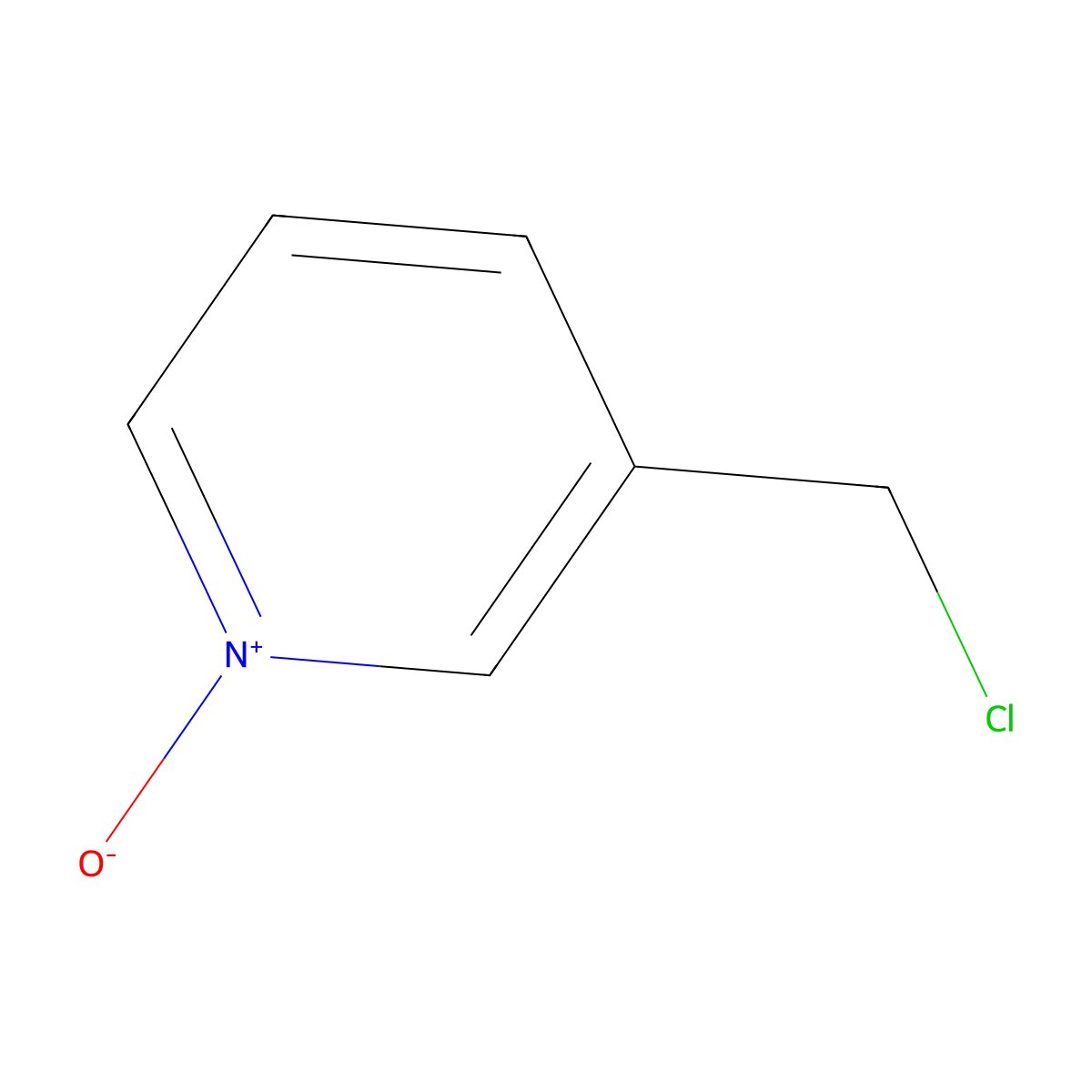3-ChloroMethyl-pyridine 1-oxide molecular structure, CAS 82401-08-9