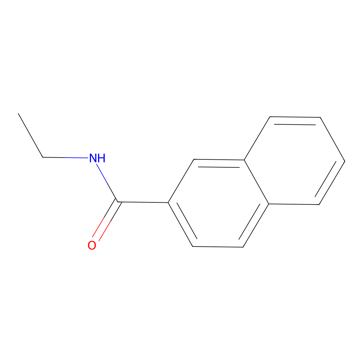 N-ethylnaphthalene-2-carboxamide molecular structure, CAS 82408-24-0