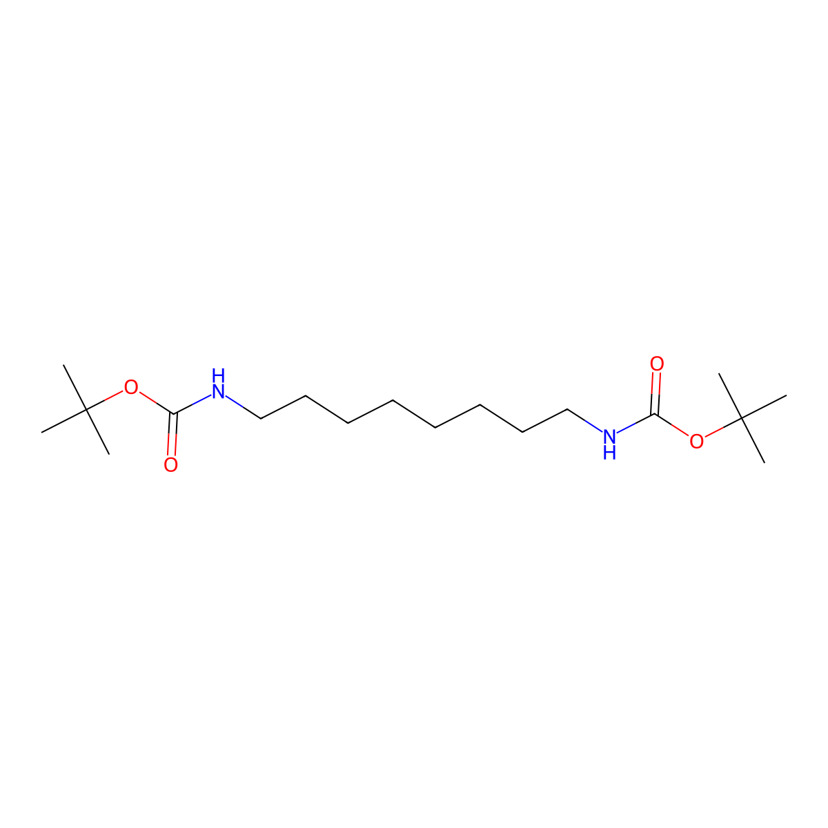 Di-tert-butyl octane-1,8-diyldicarbamate molecular structure, CAS 82409-00-5