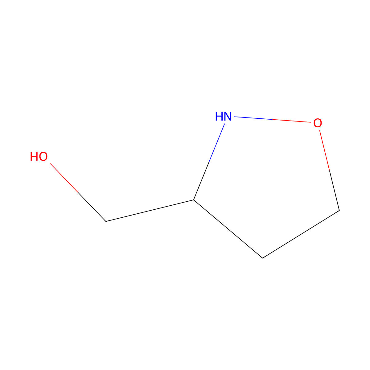 (1,2-Oxazolidin-3-yl)methanol molecular structure, CAS 82409-19-6
