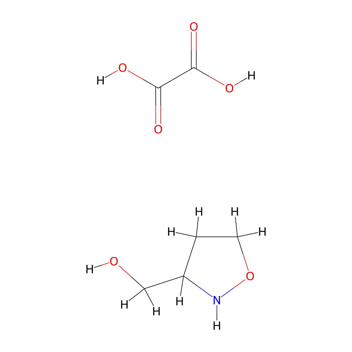 Isoxazolidin-3-ylmethanol oxalate molecular structure, CAS 82409-20-9