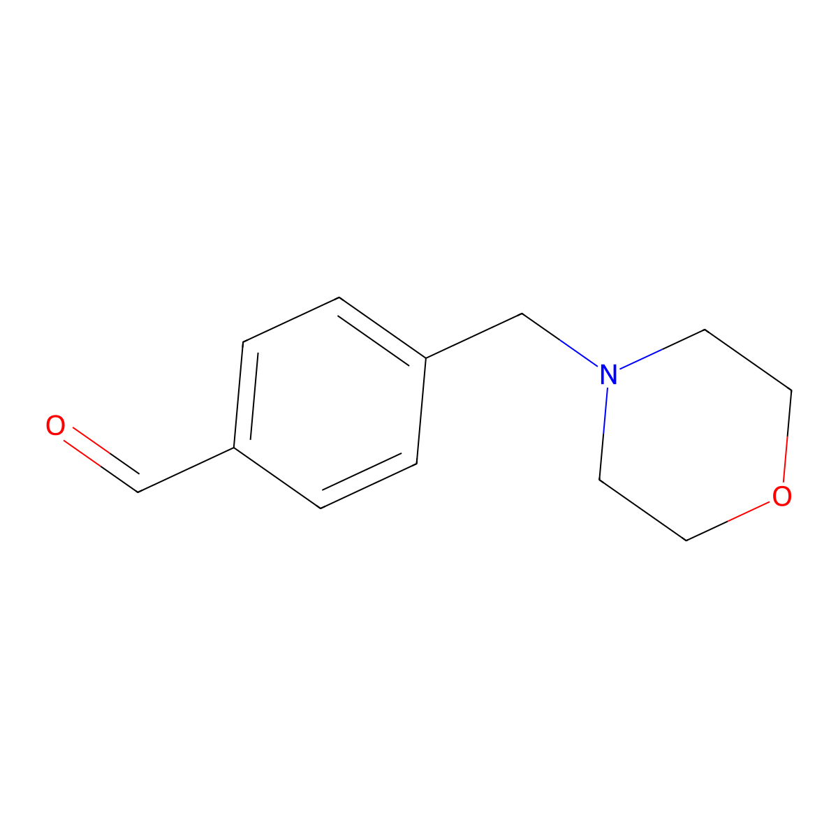 4-[(Morpholin-4-yl)methyl]benzaldehyde molecular structure, CAS 82413-63-6