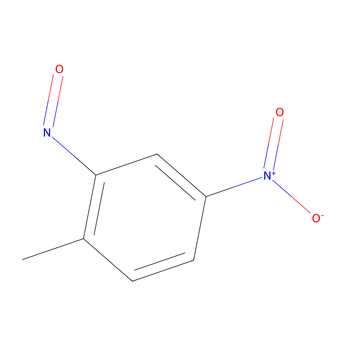 Toluene, 4-nitro-2-nitroso- molecular structure, CAS 82414-02-6