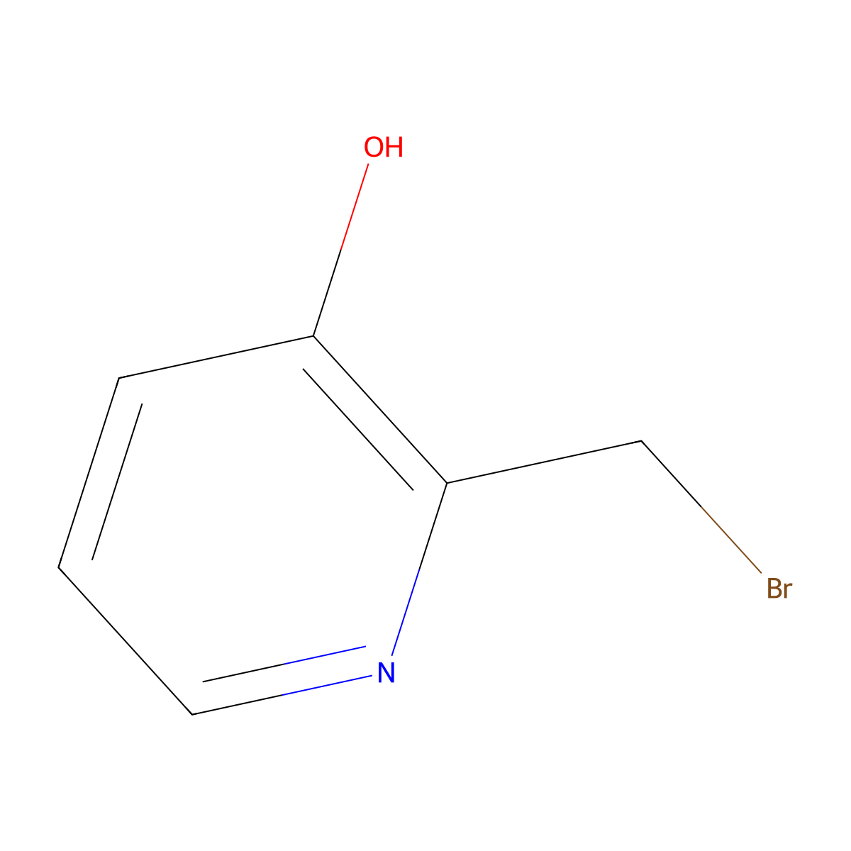 2-(Bromomethyl)pyridin-3-ol molecular structure, CAS 82414-44-6