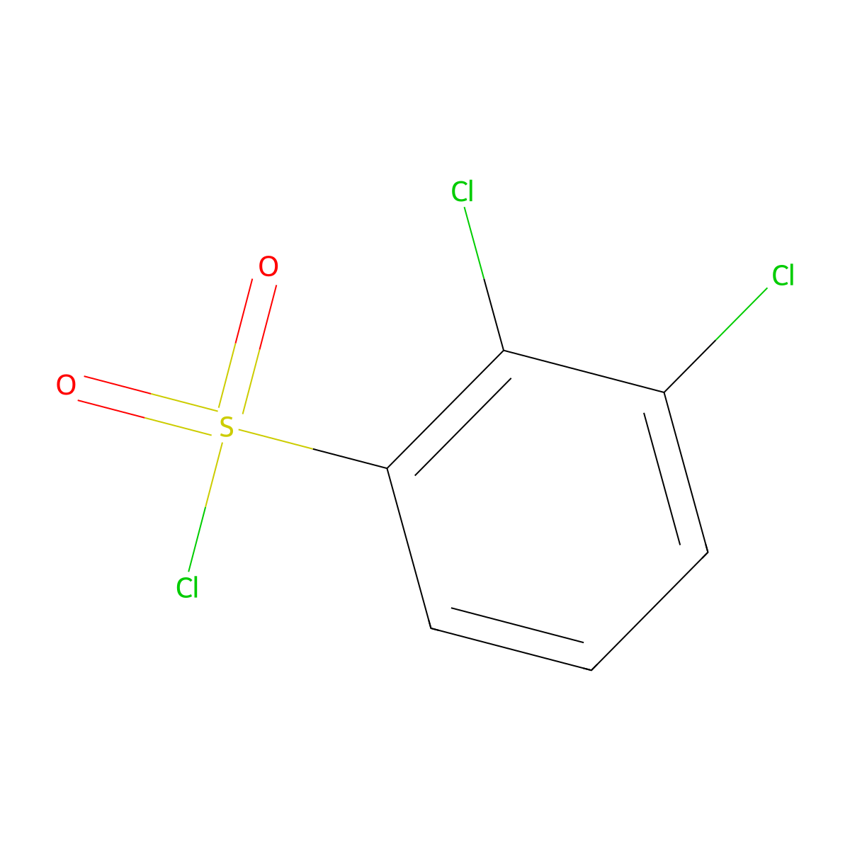 2,3-Dichlorobenzene-1-sulfonyl chloride molecular structure, CAS 82417-45-6