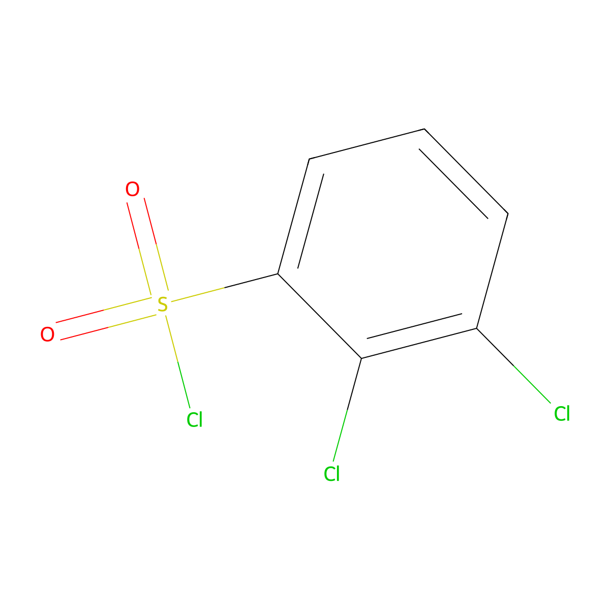 2,3-Dichlorobenzene-1-sulfonyl chloride molecular structure, CAS 82417-45-6