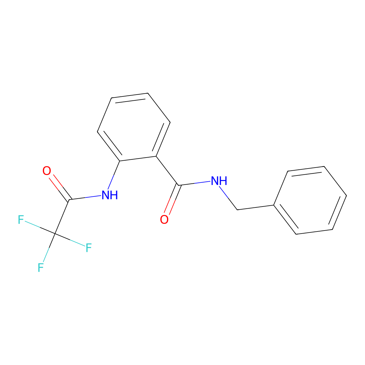 N-benzyl-2-[(trifluoroacetyl)amino]benzamide molecular structure, CAS 82422-26-2