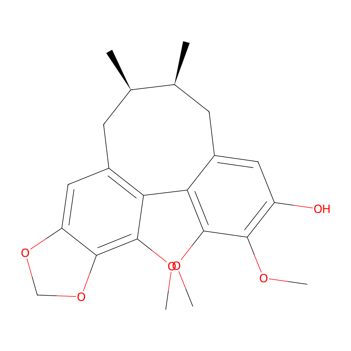 Gomisin L2, (-)- molecular structure, CAS 82425-44-3