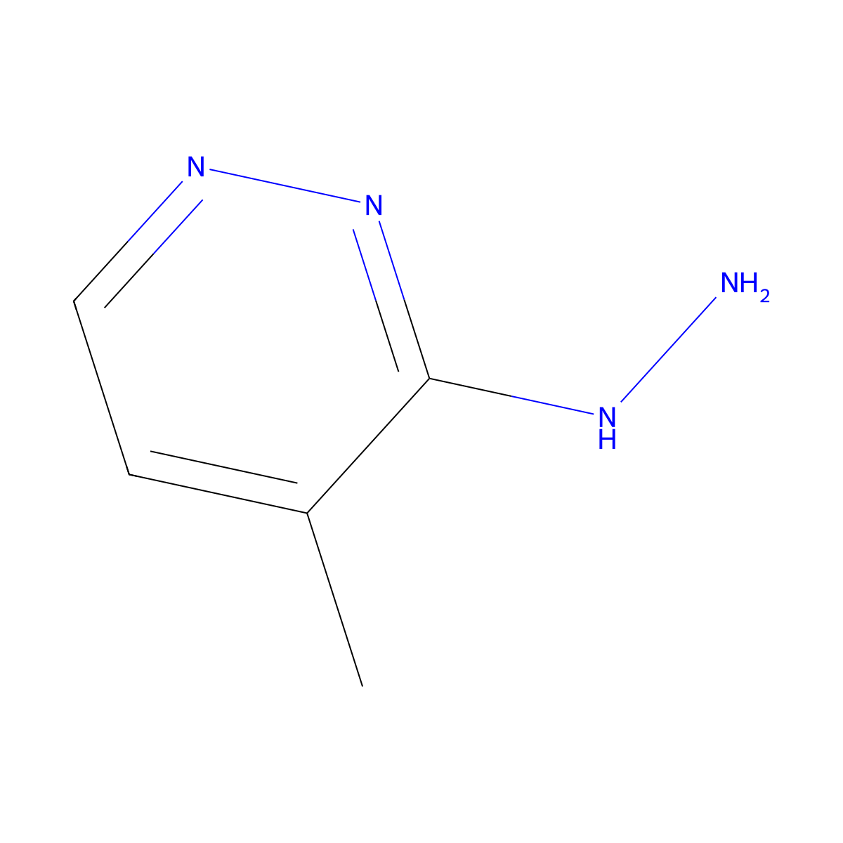 3-Hydrazinyl-4-methylpyridazine molecular structure, CAS 82426-93-5