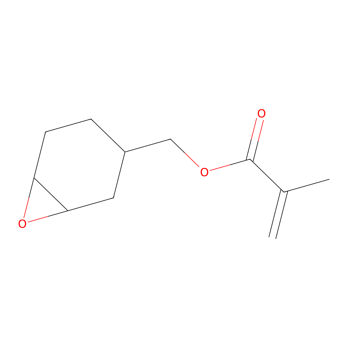 (7-Oxabicyclo(4.1.0)heptan-3-yl)methyl 2-methylprop-2-enoate molecular structure, CAS 82428-30-6