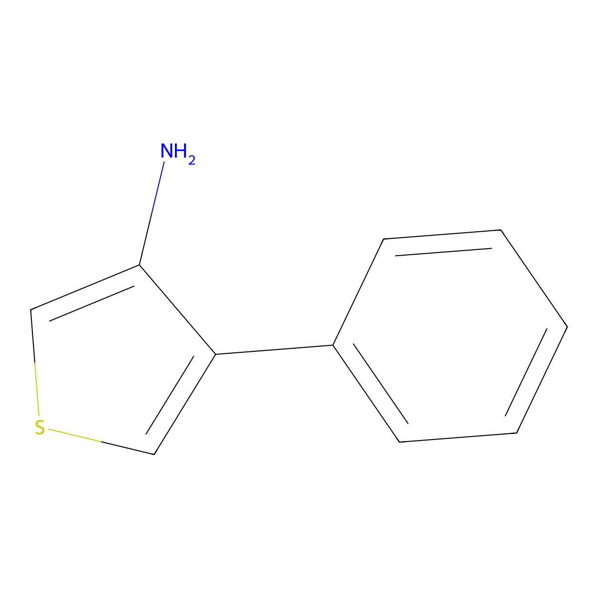 4-Phenylthiophen-3-amine molecular structure, CAS 82437-69-2