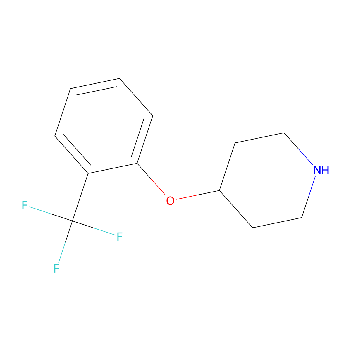 4-[2-(Trifluoromethyl)phenoxy]piperidine molecular structure, CAS 824390-04-7