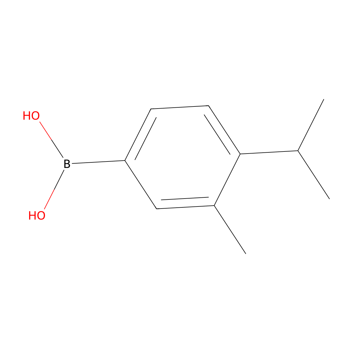 [3-Methyl-4-(propan-2-yl)phenyl]boronic acid molecular structure, CAS 824390-17-2